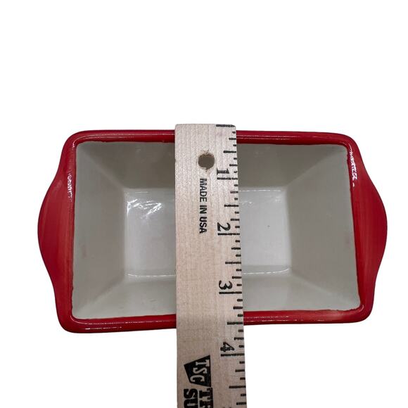 AC Moore Merry Christmas Small Ceramic Casserole Baker Nostalgic Holiday Kitchen - Picture 12 of 12